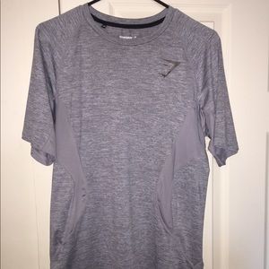 Gymshark Dry Apex fit stretchy T-shirt light grey